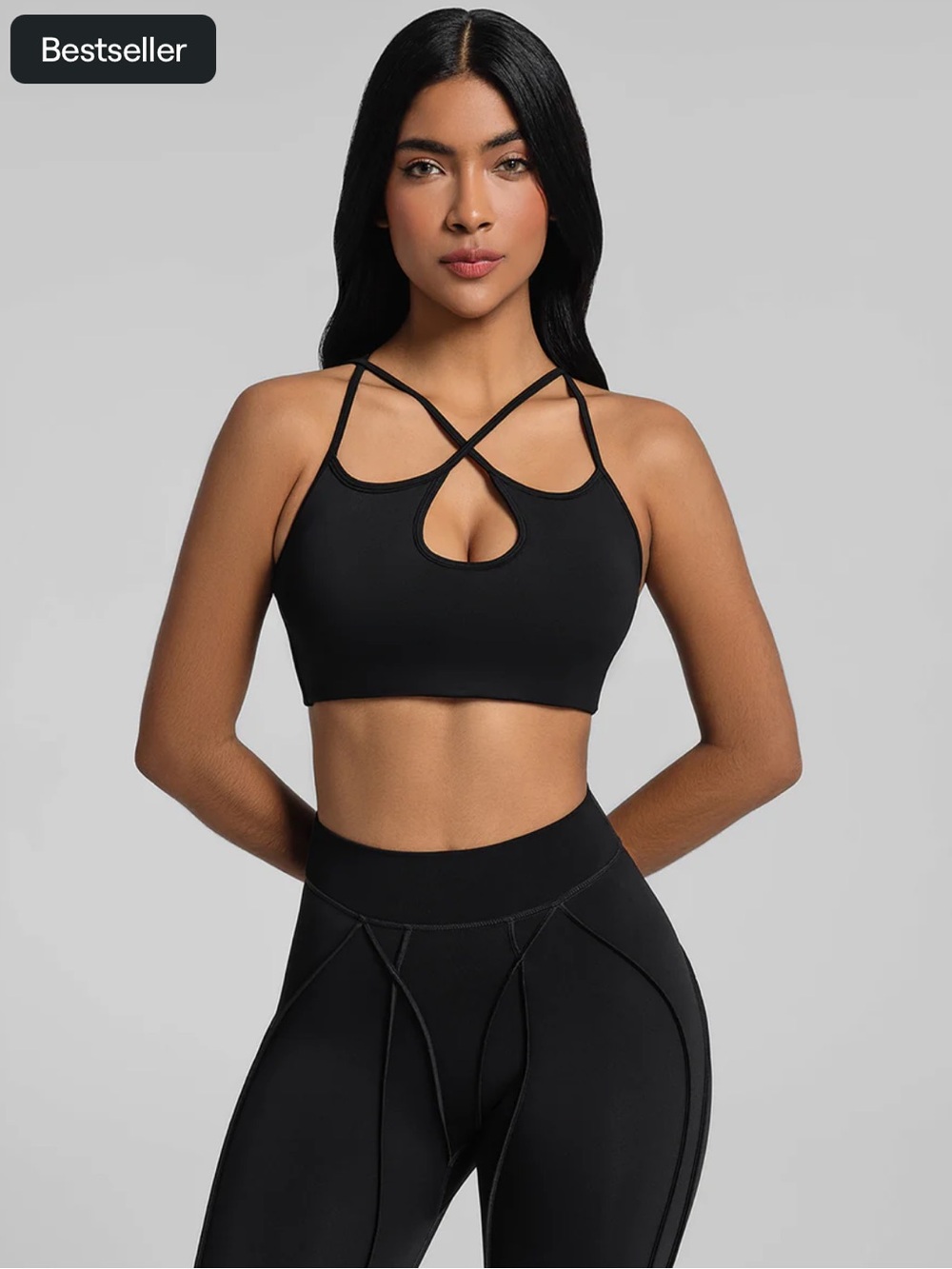 BTTRM Black Top and Leggings Set - Picture 12 of 13